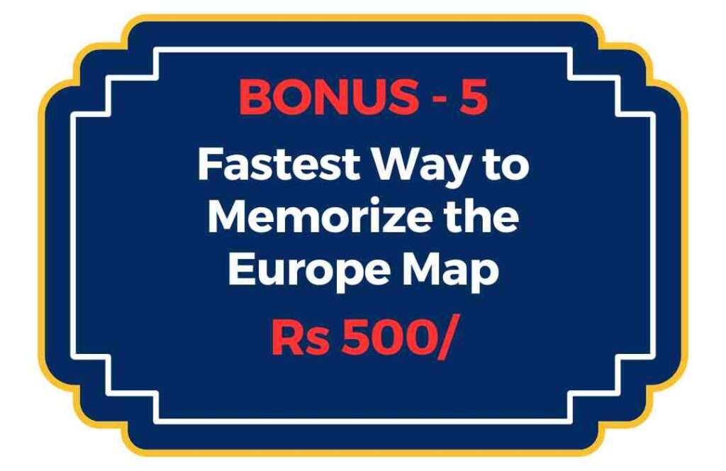 Ultra Memory Live Class Bonus number 5: Easily memorize the Europe Map with an amazing technique. Learn smarter, not harder!